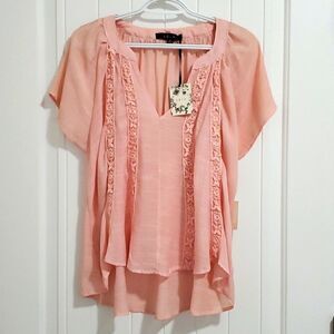 ✨️✨️LDLA Women’s blush color blouse, NWT, Size XL✨️✨️